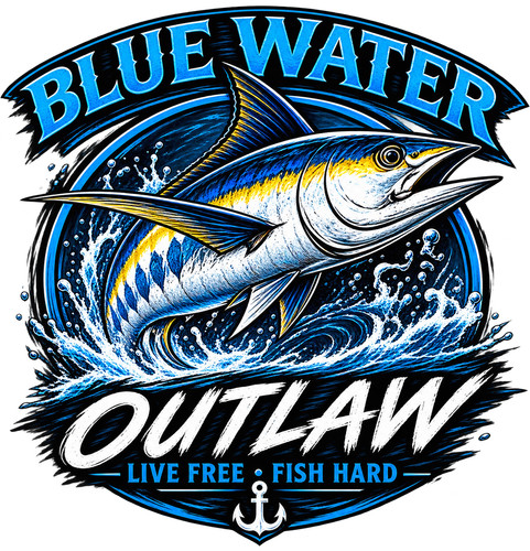 Blue water outlaw pirate - blue,
